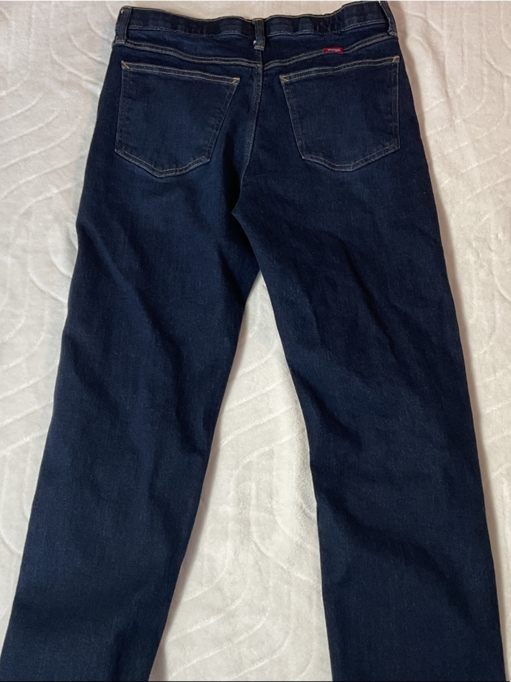 Men's Dark Blue Straight-Leg Jeans